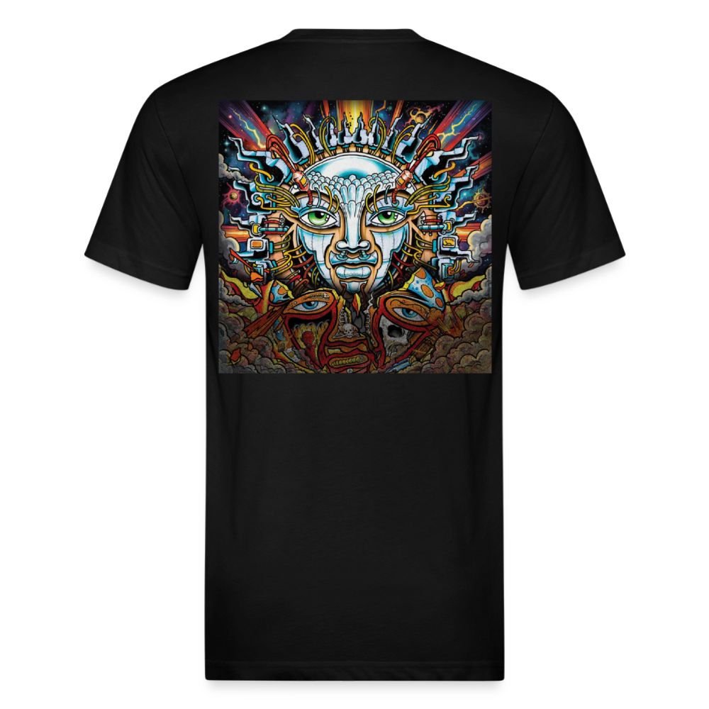 Sub Lime B/F Fitted Cotton/Poly T-Shirt by Next Level - black