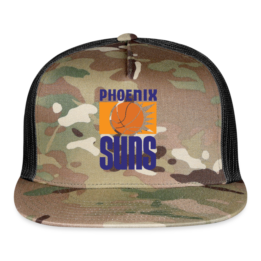 Phx Suns Trucker Hat - MultiCam\black