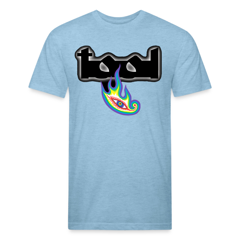 Tol 1 Fitted Cotton/Poly T-Shirt by Next Level - heather blue