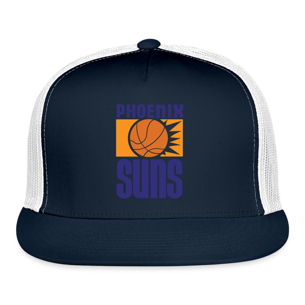 Phx Suns Trucker Hat - navy/white
