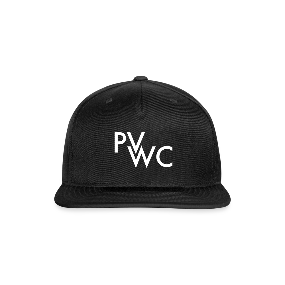 PVWC Snapback Baseball Cap Wht - black