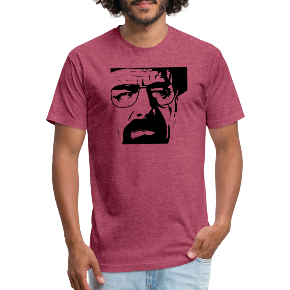 Walter Squinting T-Shirt by Next Level - heather burgundy