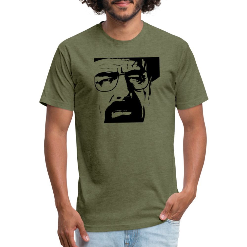 Walter Squinting T-Shirt by Next Level - heather military green