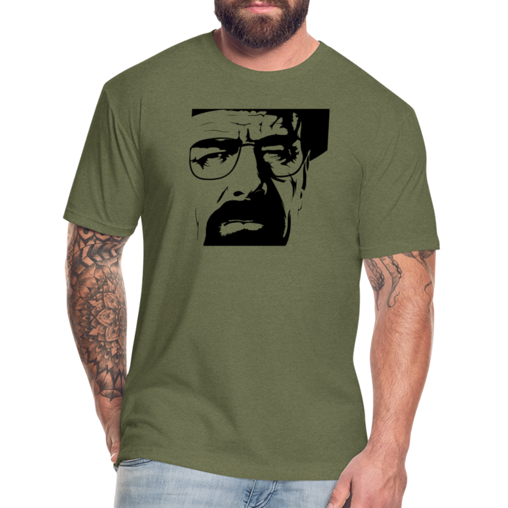 Walter Squinting T-Shirt by Next Level - heather military green