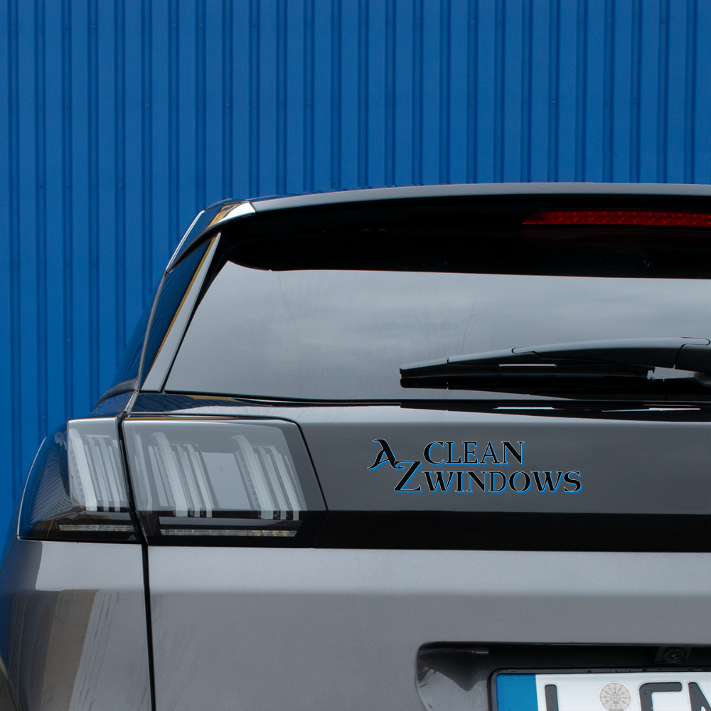 Az Clean Bumper Sticker - white matte