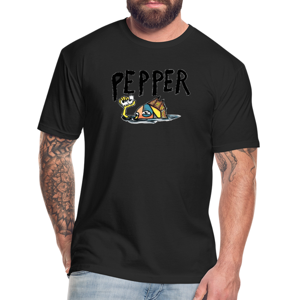 Peper Fish F by Next Level - black