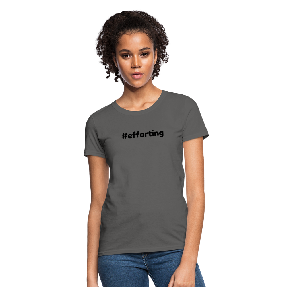 efforting Krystal Women's T-Shirt - charcoal