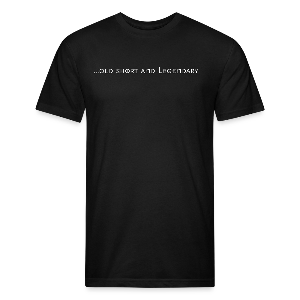 old short 3 Fitted Cotton/Poly T-Shirt by Next Level - black