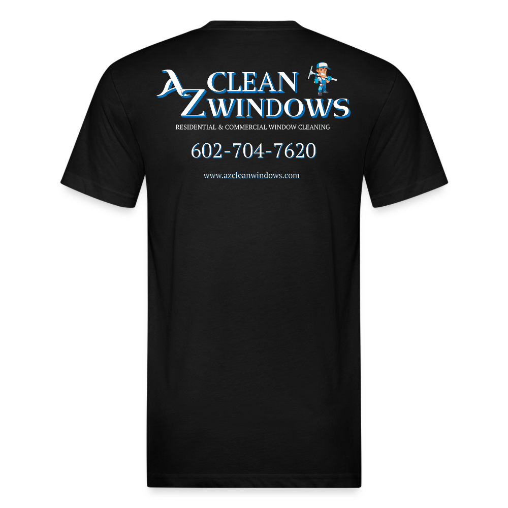 Az Clean 1**Fitted Cotton/Poly T-Shirt by Next Level - black