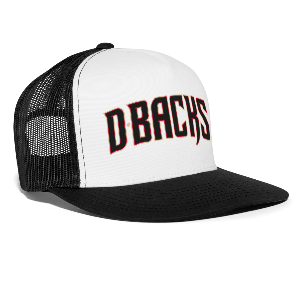 d baks 3 Trucker Cap - white/black