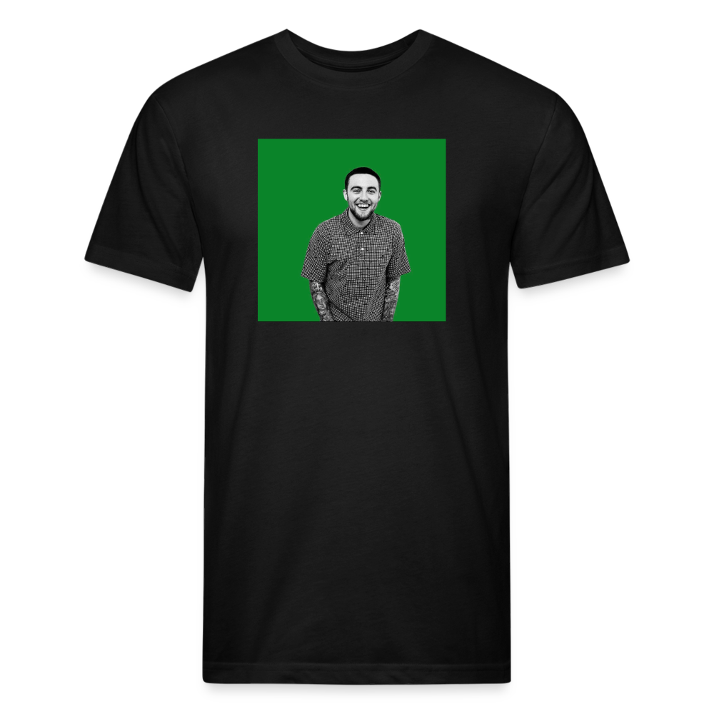 Mak M 2 Fitted Cotton/Poly T-Shirt by Next Level - black