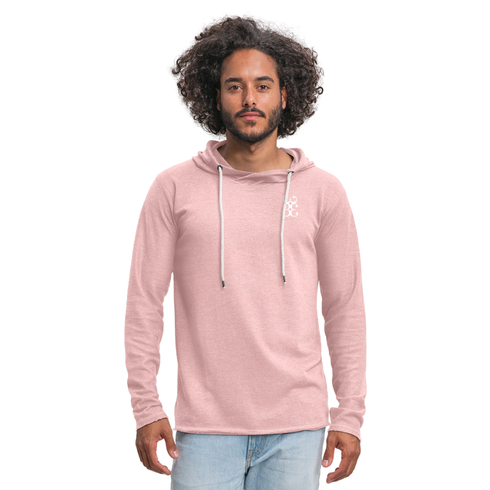 333 Beach Unisex Lightweight Terry Hoodie - cream heather pink