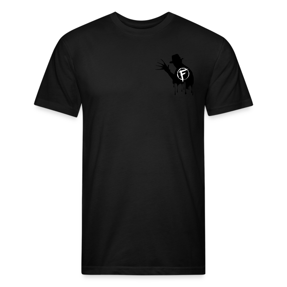 Fire + Fury Murder Group Fitted Cotton/Poly T-Shirt by Next Level - black