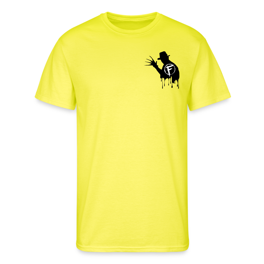 Fire + Fury Hallow Murder Crew **Men’s 50/50 T-Shirt - neon yellow