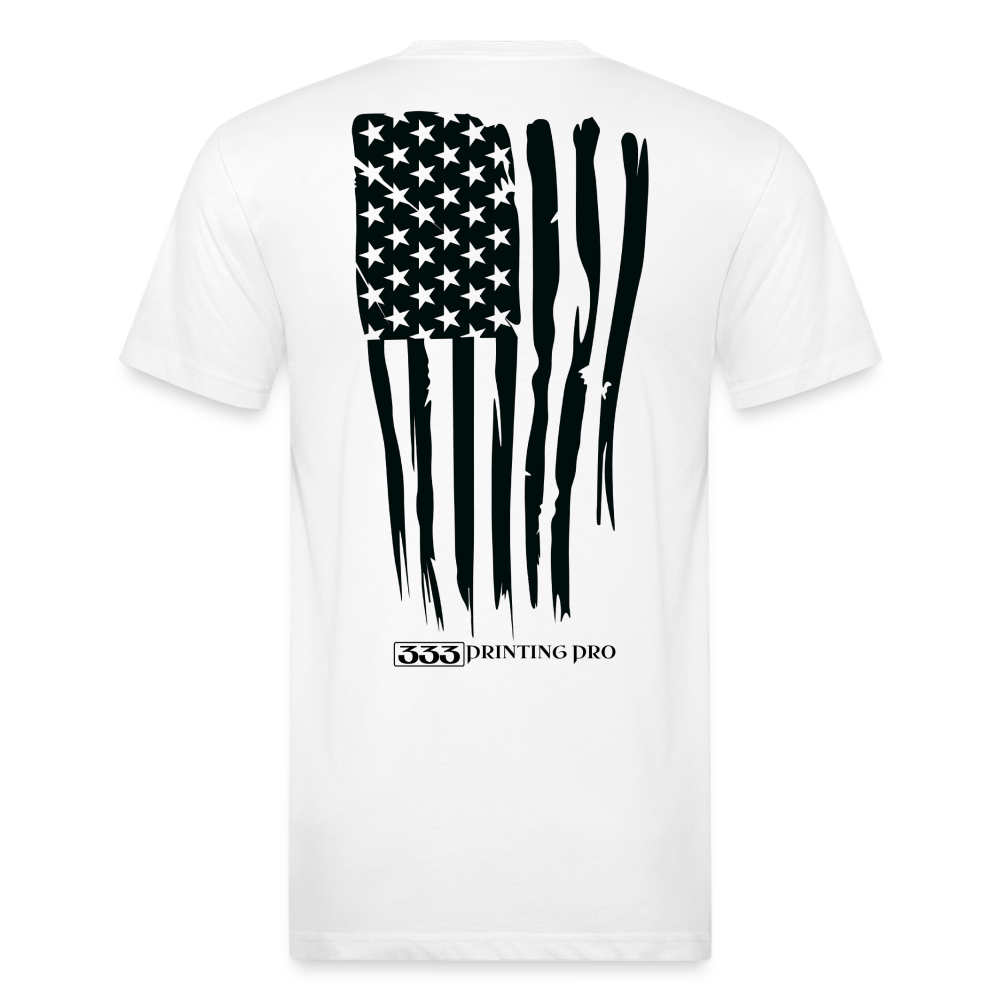 333 Printing Pro Fitted Cotton/Poly T-Shirt by Next Level - white