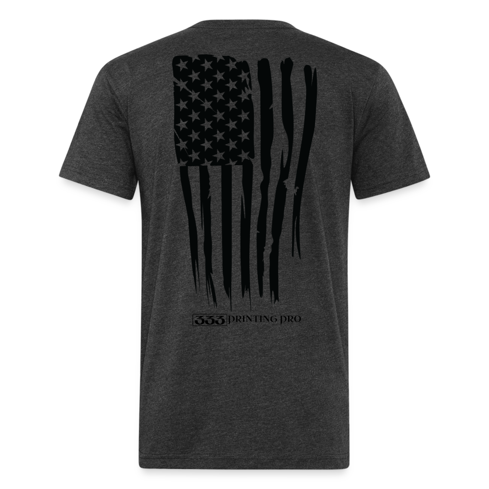 333 Printing Pro Fitted Cotton/Poly T-Shirt by Next Level - heather black
