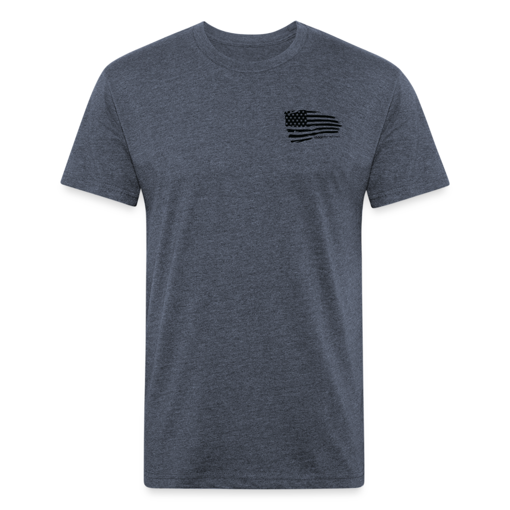 333 Printing Pro Fitted Cotton/Poly T-Shirt by Next Level - heather navy