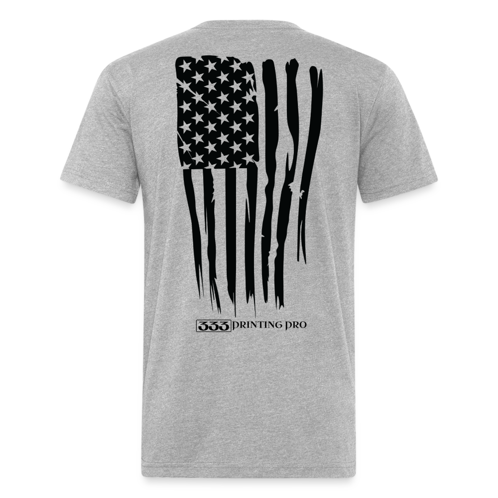 333 Printing Pro Fitted Cotton/Poly T-Shirt by Next Level - heather gray