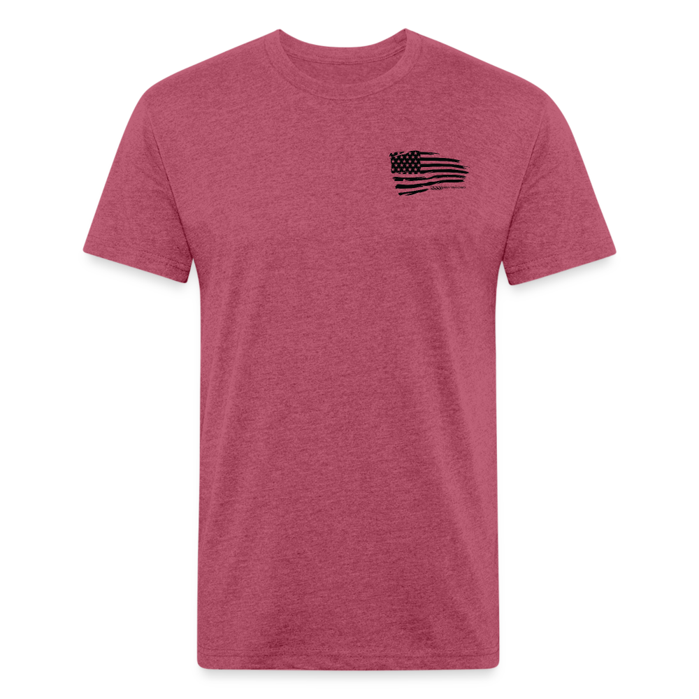 333 Printing Pro Fitted Cotton/Poly T-Shirt by Next Level - heather burgundy