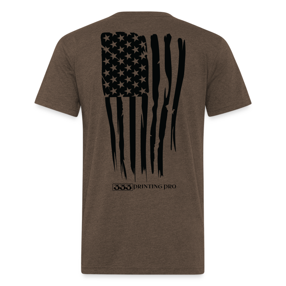 333 Printing Pro Fitted Cotton/Poly T-Shirt by Next Level - heather espresso