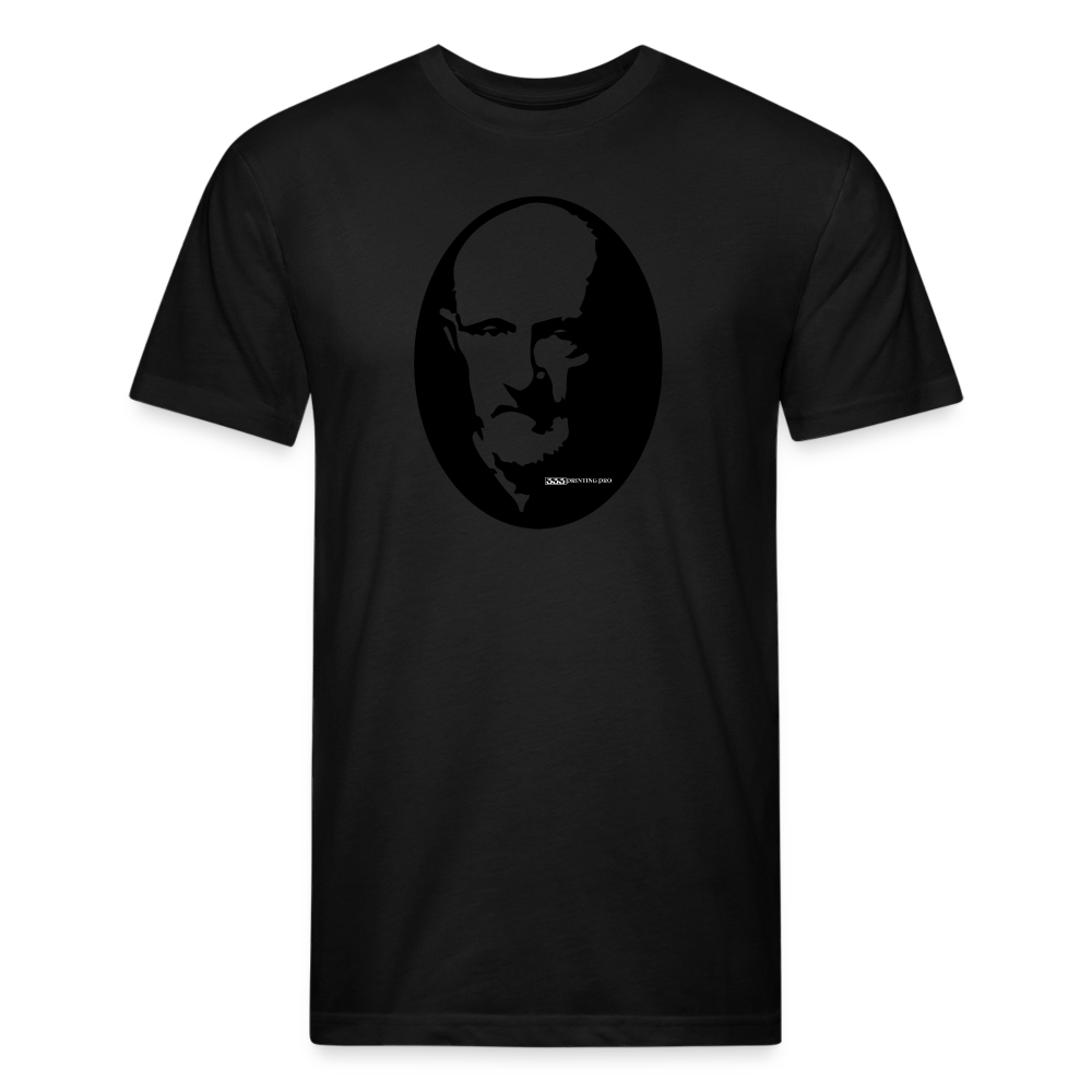 Erman T - Fitted Cotton/Poly T-Shirt by Next Level - black