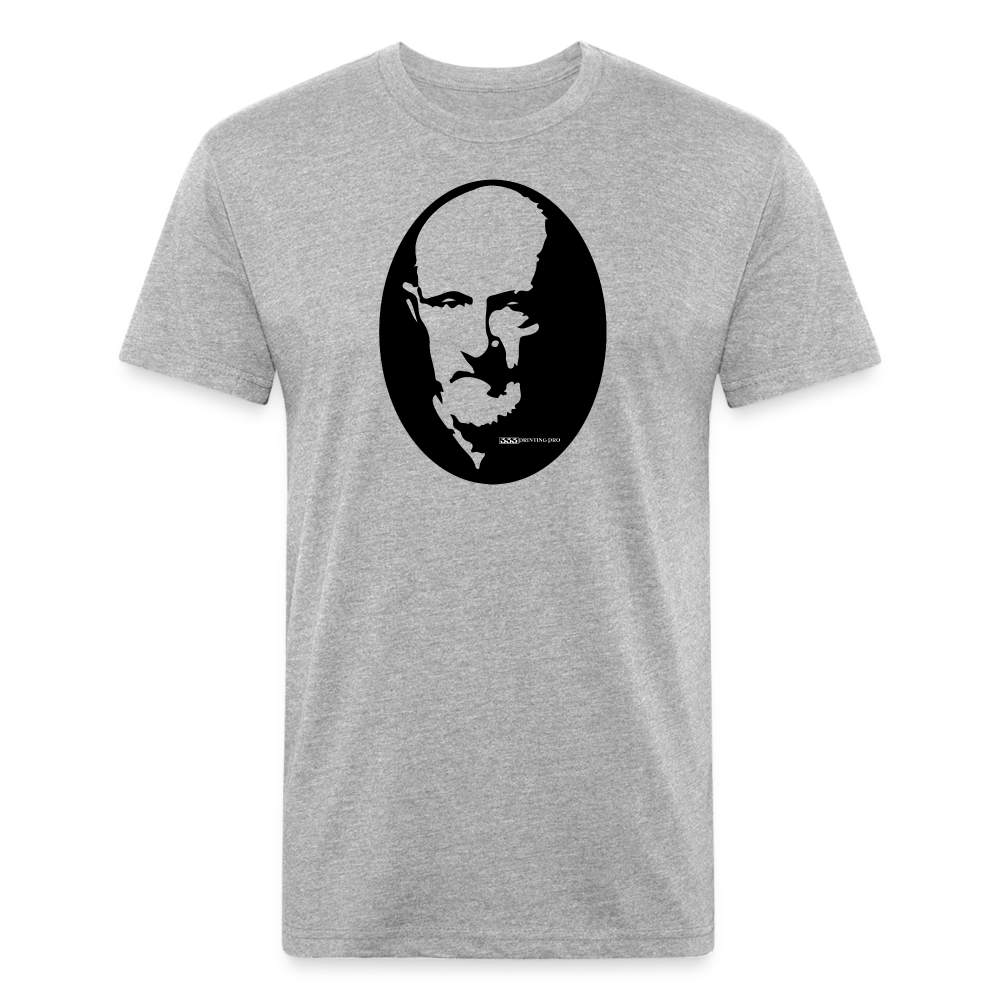 Erman T - Fitted Cotton/Poly T-Shirt by Next Level - heather gray