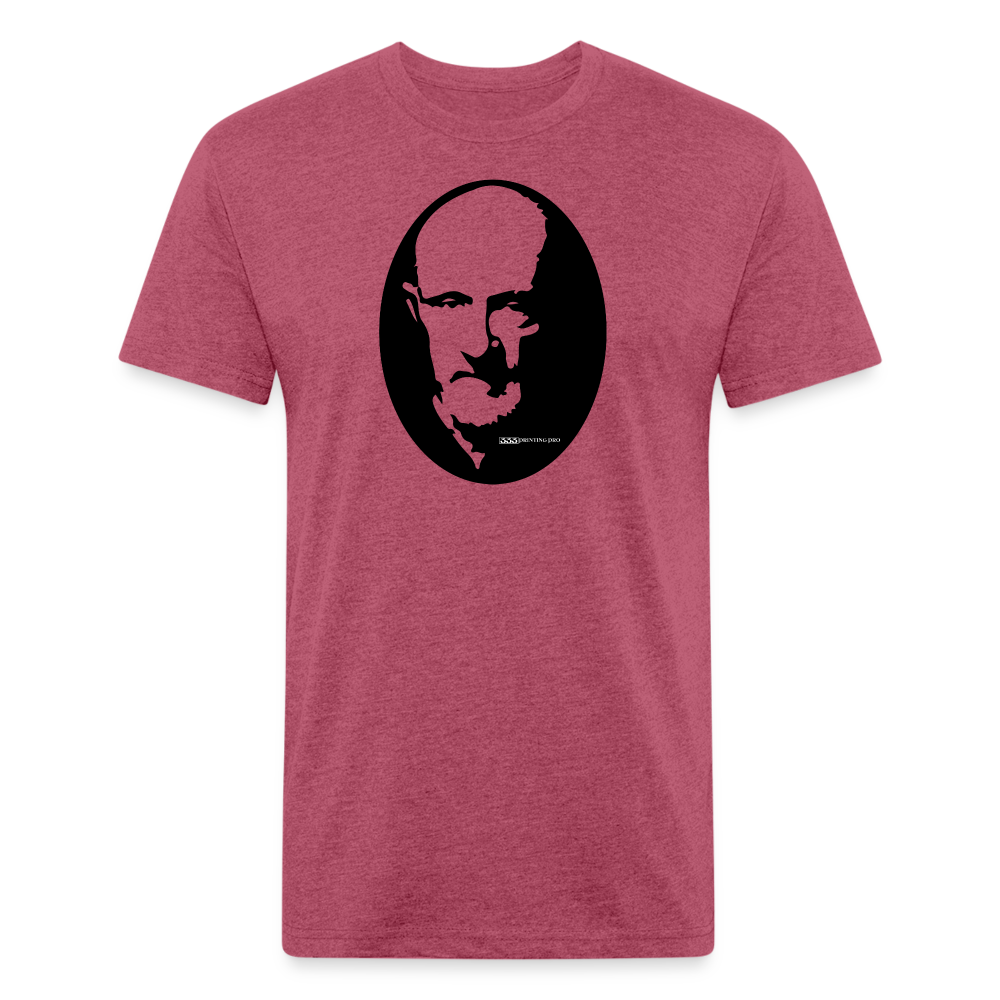 Erman T - Fitted Cotton/Poly T-Shirt by Next Level - heather burgundy