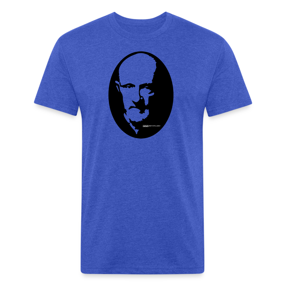Erman T - Fitted Cotton/Poly T-Shirt by Next Level - heather royal