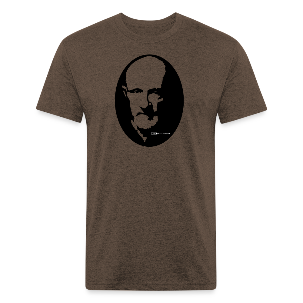 Erman T - Fitted Cotton/Poly T-Shirt by Next Level - heather espresso