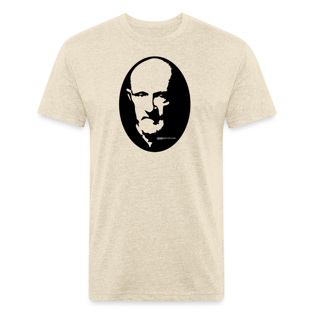Erman T - Fitted Cotton/Poly T-Shirt by Next Level - heather cream