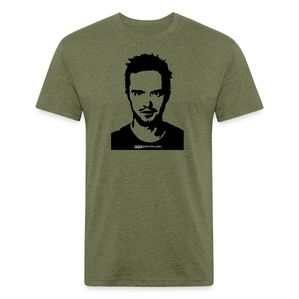 Jess C - Fitted Cotton/Poly T-Shirt by Next Level - heather military green
