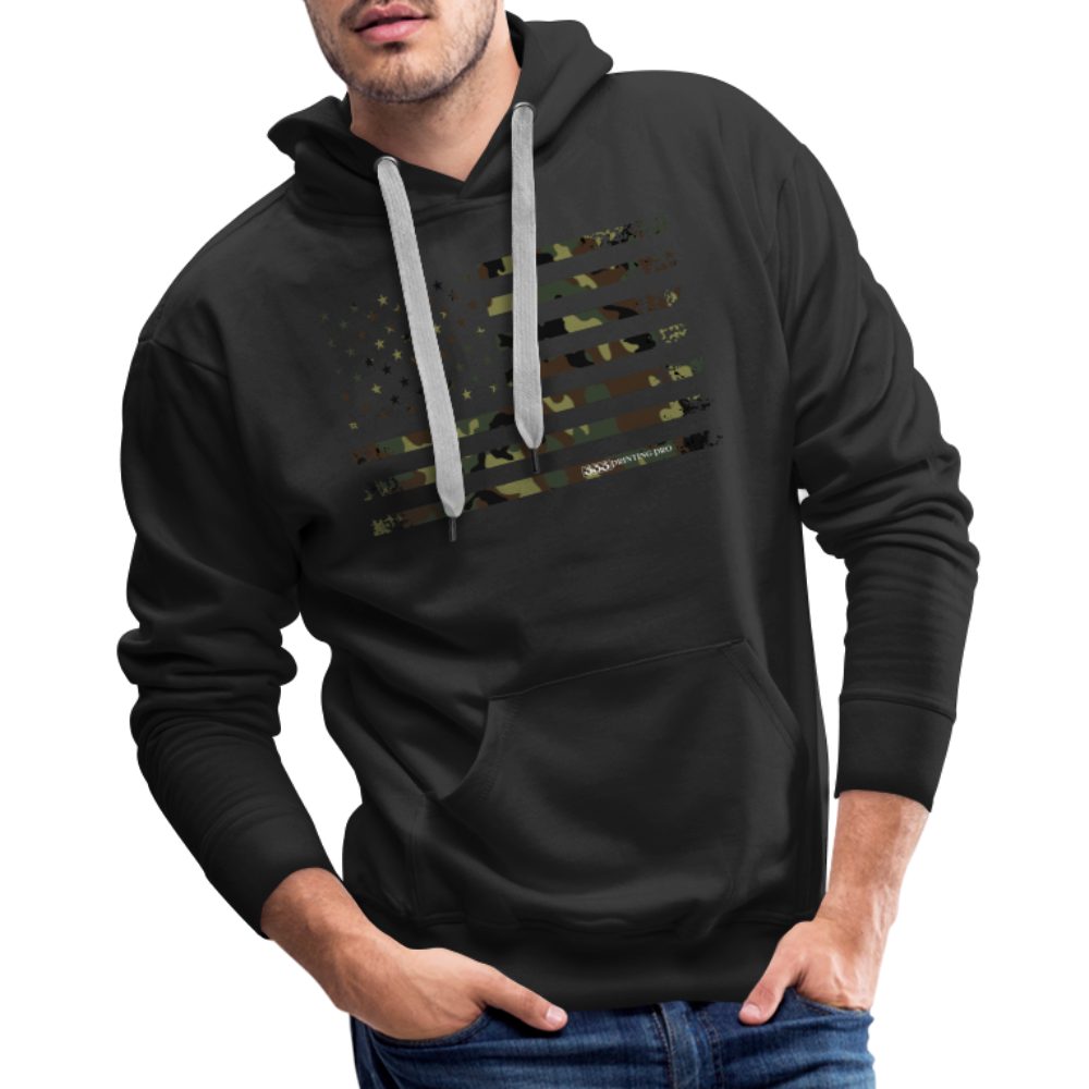 Camo Flag Men’s Premium Hoodie - black