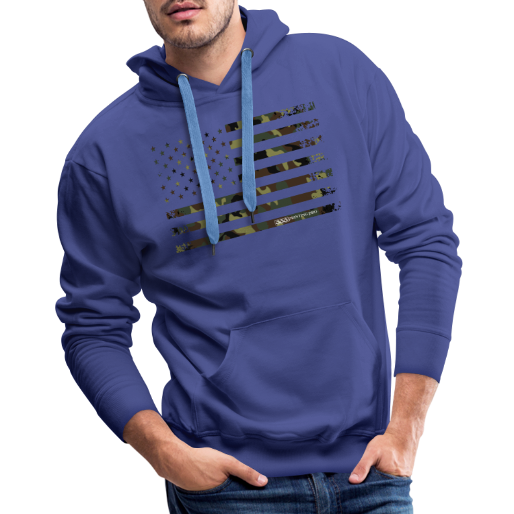 Camo Flag Men’s Premium Hoodie - royal blue