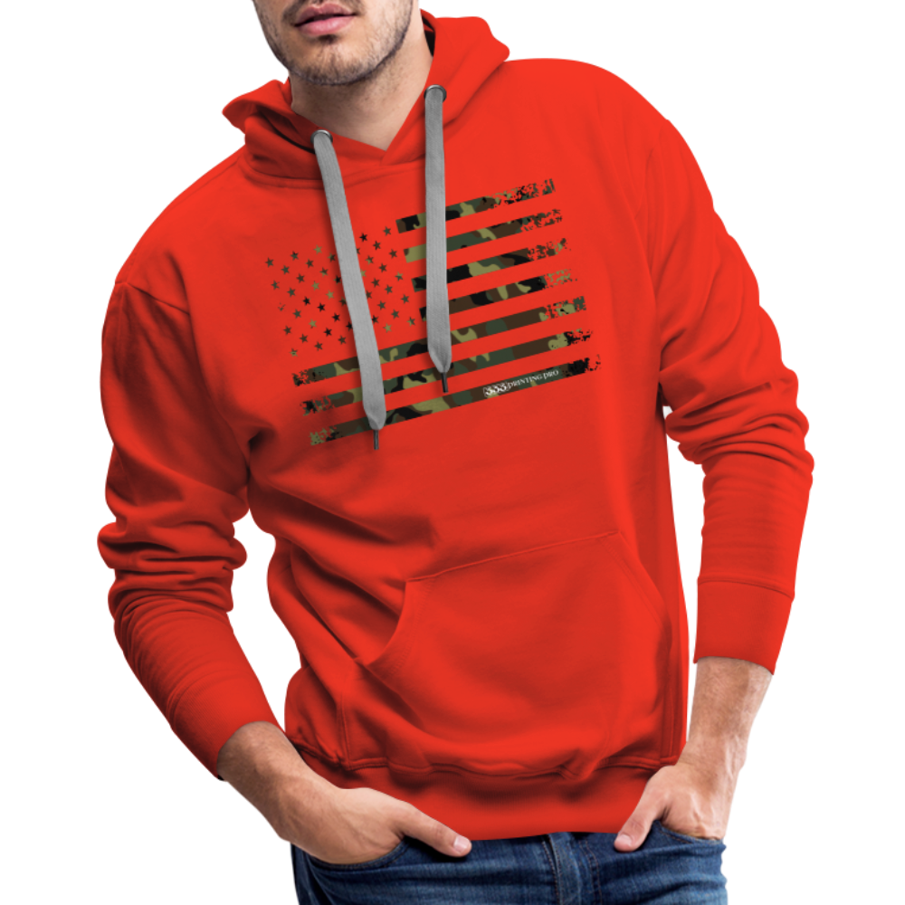 Camo Flag Men’s Premium Hoodie - red