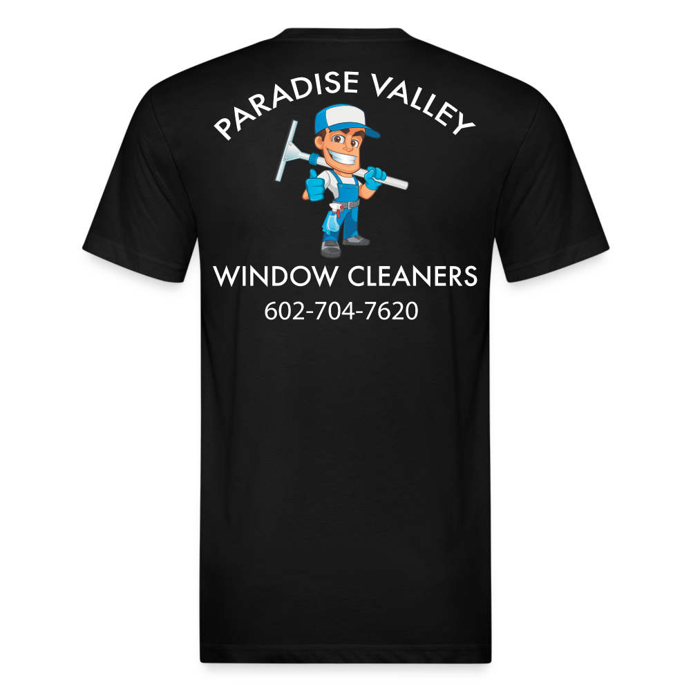 PV window New Logo Cotton/Poly T-Shirt by Next Level - black