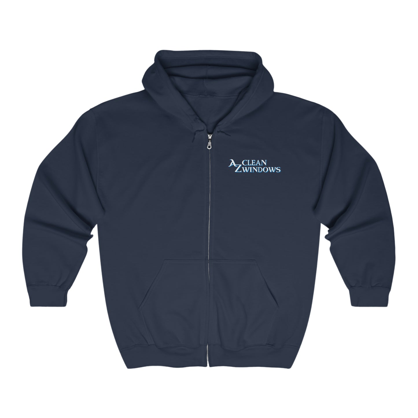Az Flat Unisex Heavy Blend™ Full Zip Hooded Sweatshirt