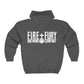 Fire + Fury Full Zip Hooded Sweatshirt