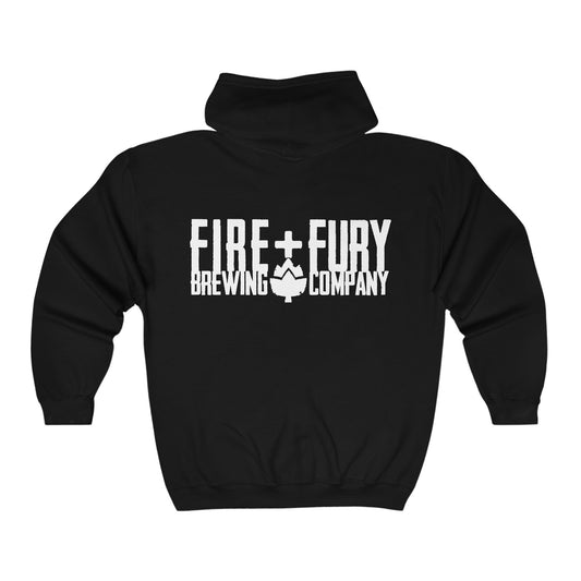 Fire + Fury Full Zip Hooded Sweatshirt