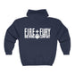 Fire + Fury Full Zip Hooded Sweatshirt