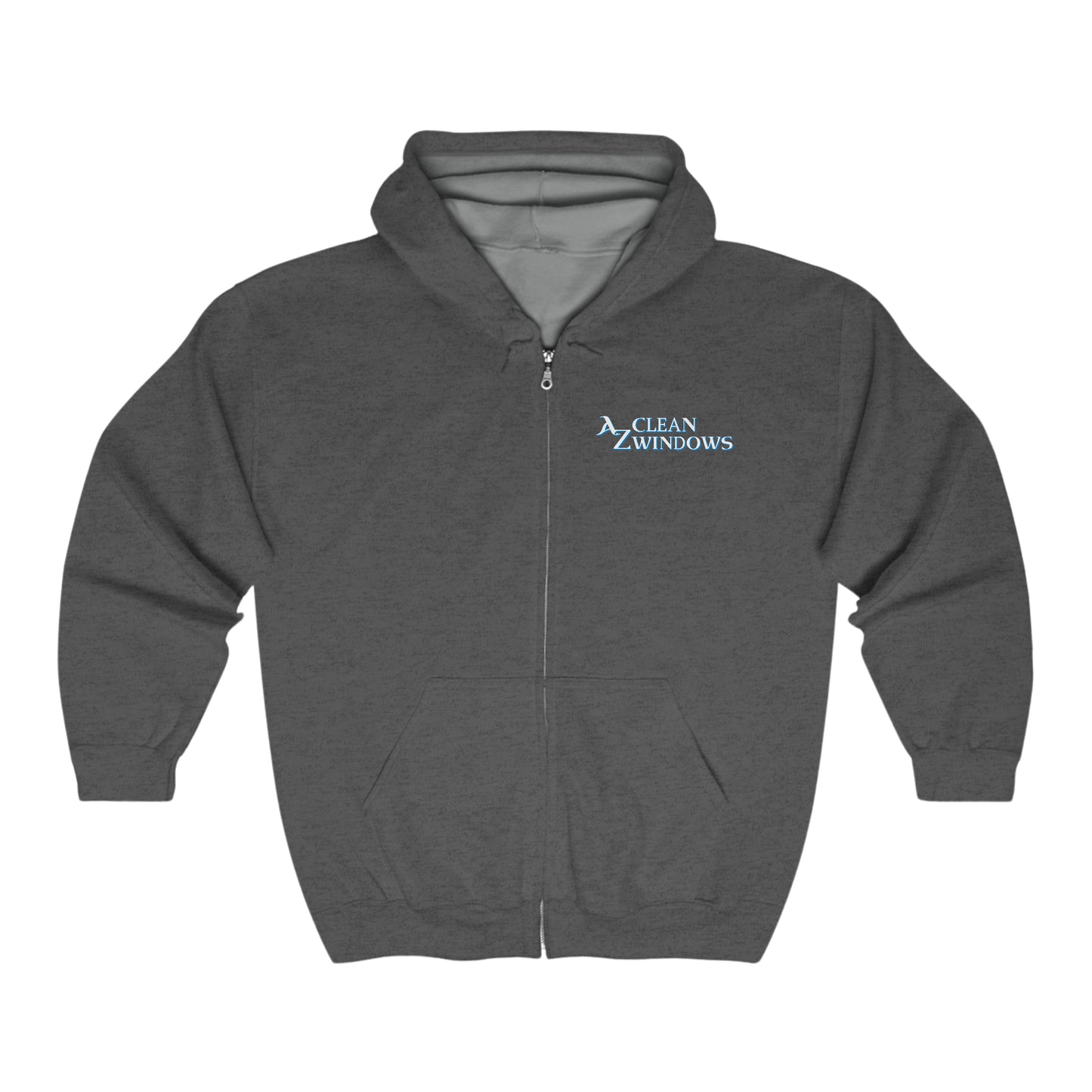 Az Flat Unisex Heavy Blend™ Full Zip Hooded Sweatshirt