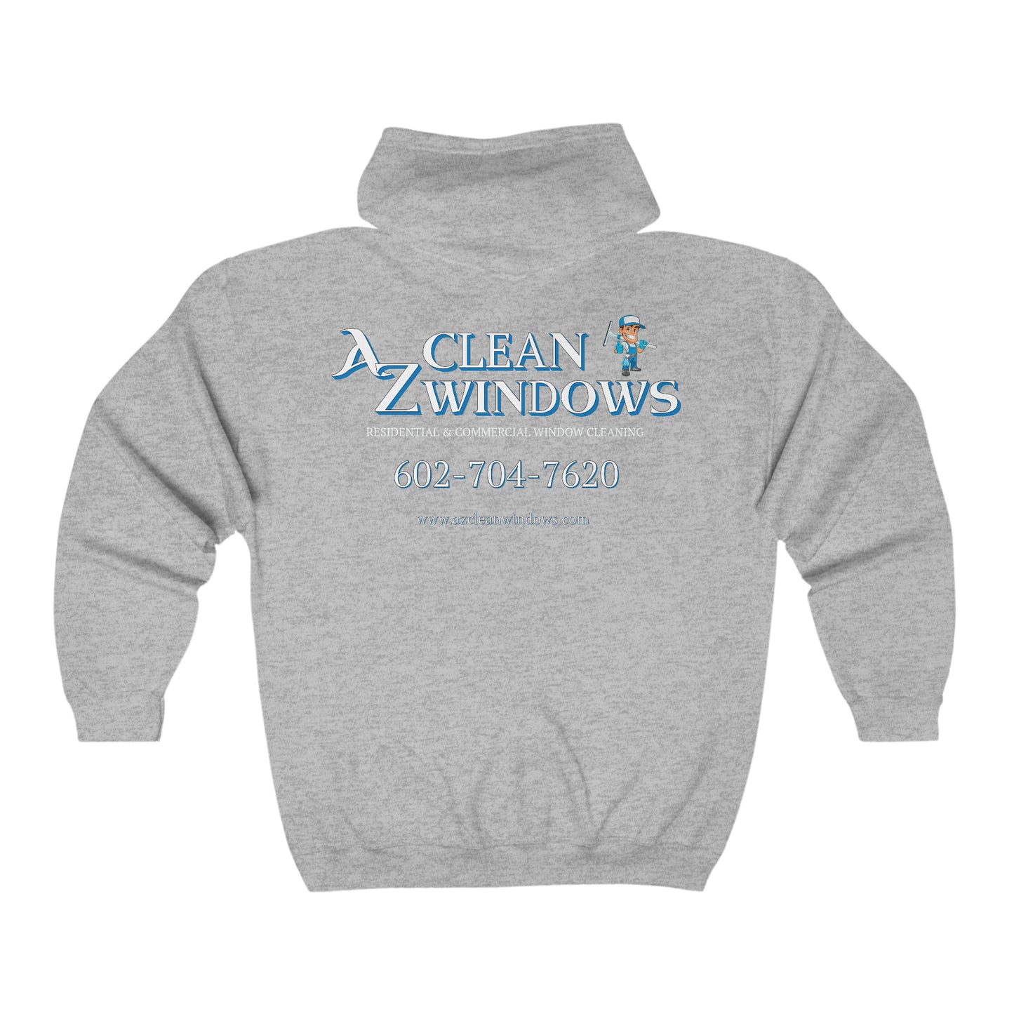 Az Flat Unisex Heavy Blend™ Full Zip Hooded Sweatshirt