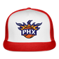 Phx Suns Flame Trucker Hat - white/red
