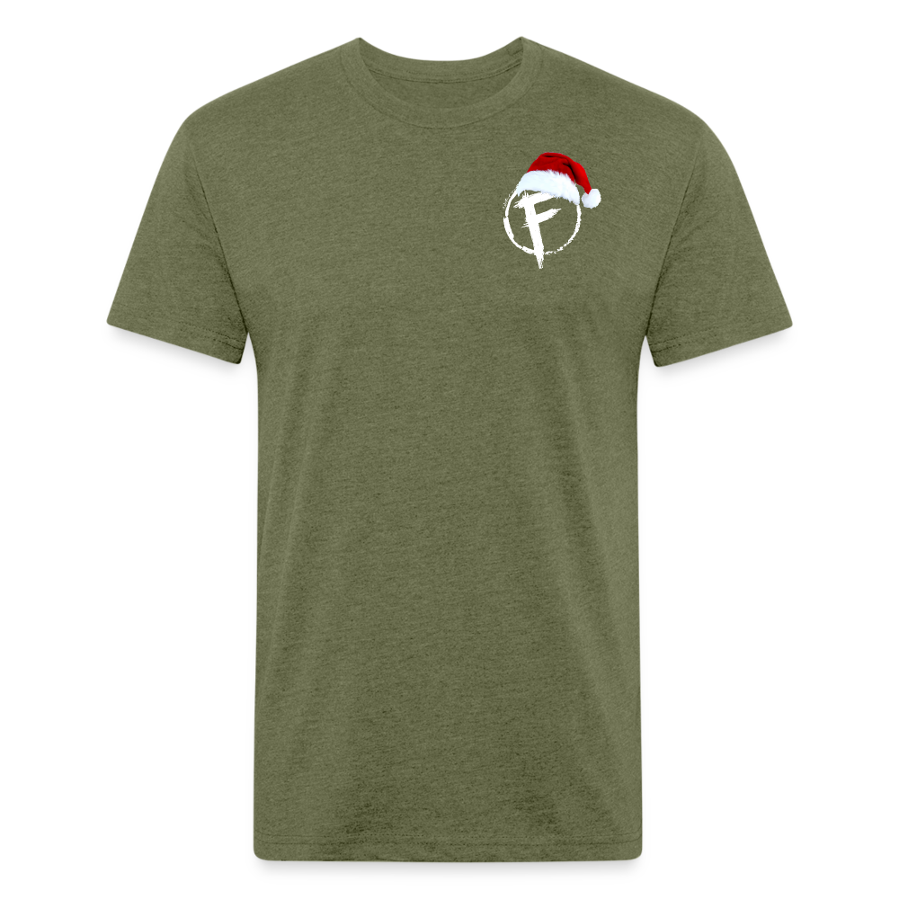Fire + Fury Santa Cotton/Poly T-Shirt by Next Level - heather military green