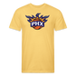 Phx Suns Flames Cotton/Poly T-Shirt by Next Level - pastel yellow