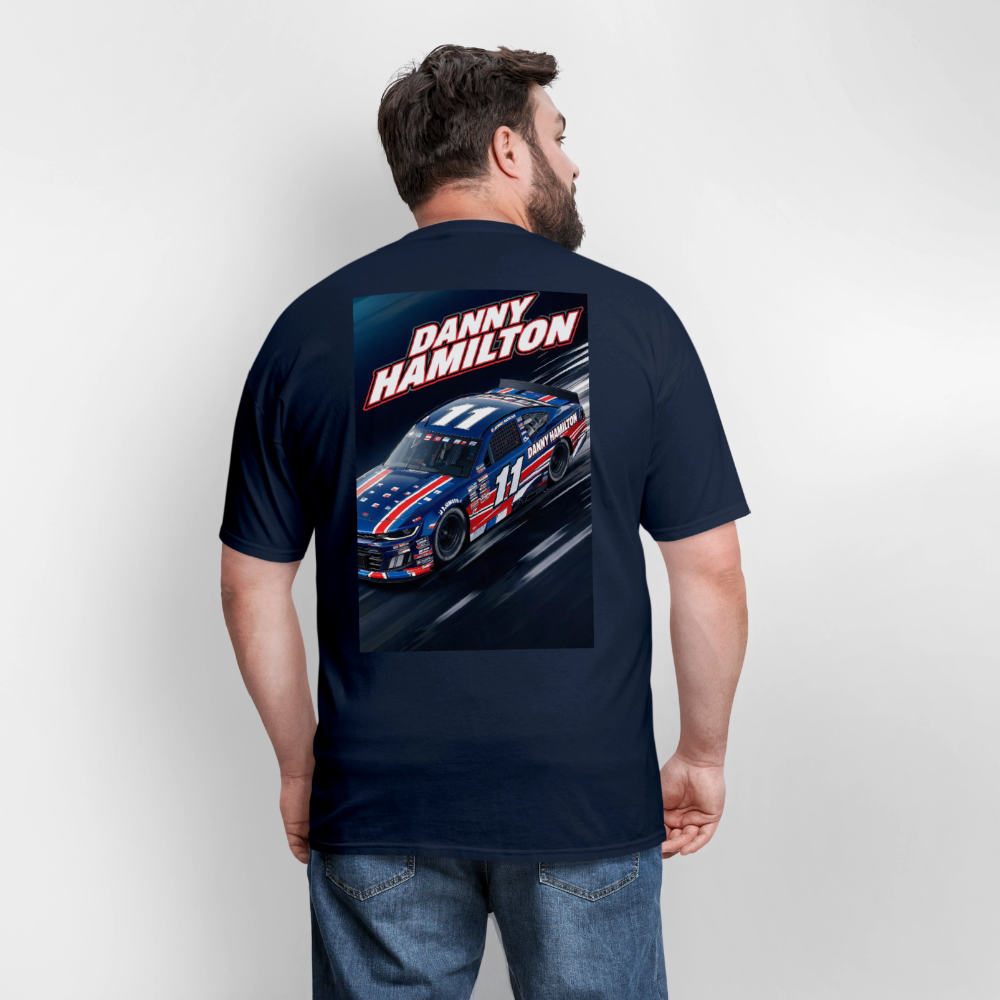 Danny Hamilton Men's T-Shirt | GILDAN 5000 - navy