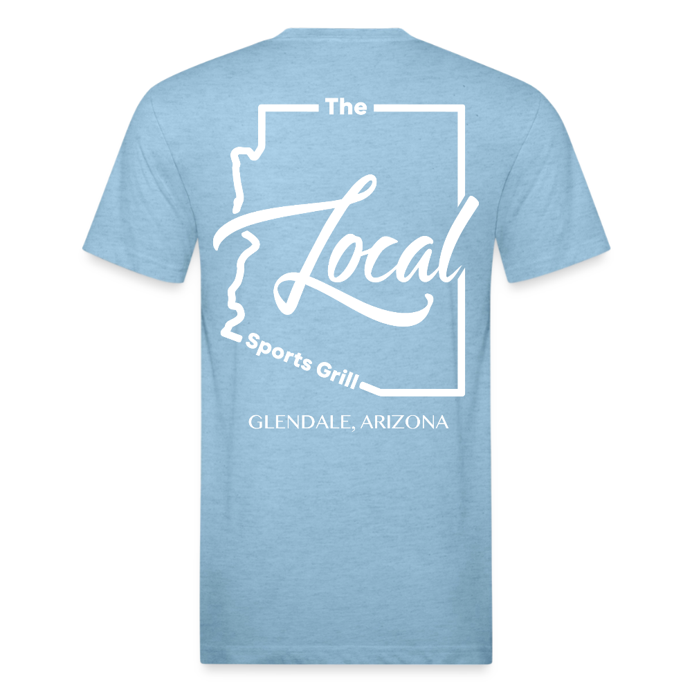 The Local - Fitted Cotton/Poly T-Shirt by Next Level - heather blue