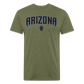 D Backs Teal ARIZONA Front Cotton/Poly T-Shirt by Next Level - heather military green