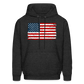 American Flag Color / Multi Men's Hoodie - charcoal grey