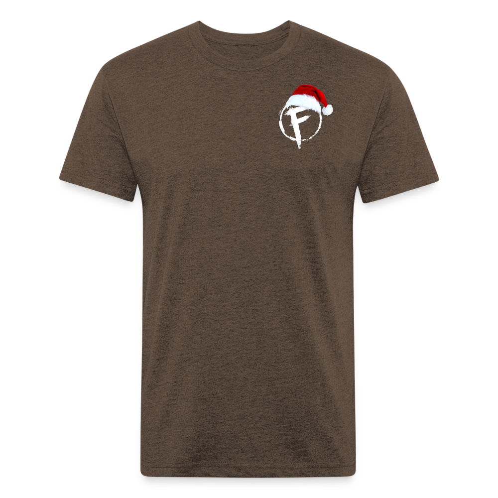Fire + Fury Santa Cotton/Poly T-Shirt by Next Level - heather espresso