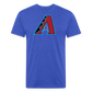 D Baks Front & Back Cotton/Poly T-Shirt by Next Level - heather royal
